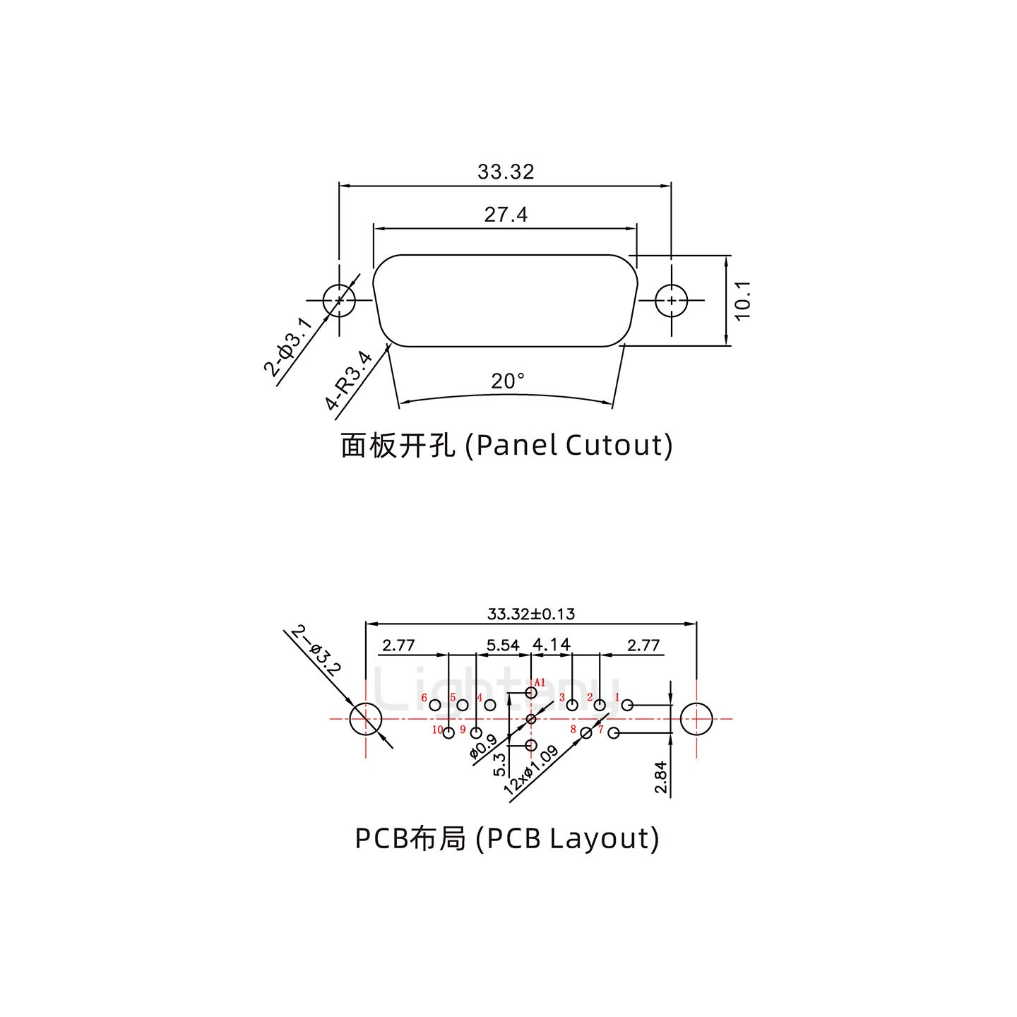 防水11W1母直插板/鉚魚(yú)叉/鎖螺絲/射頻同軸50歐姆