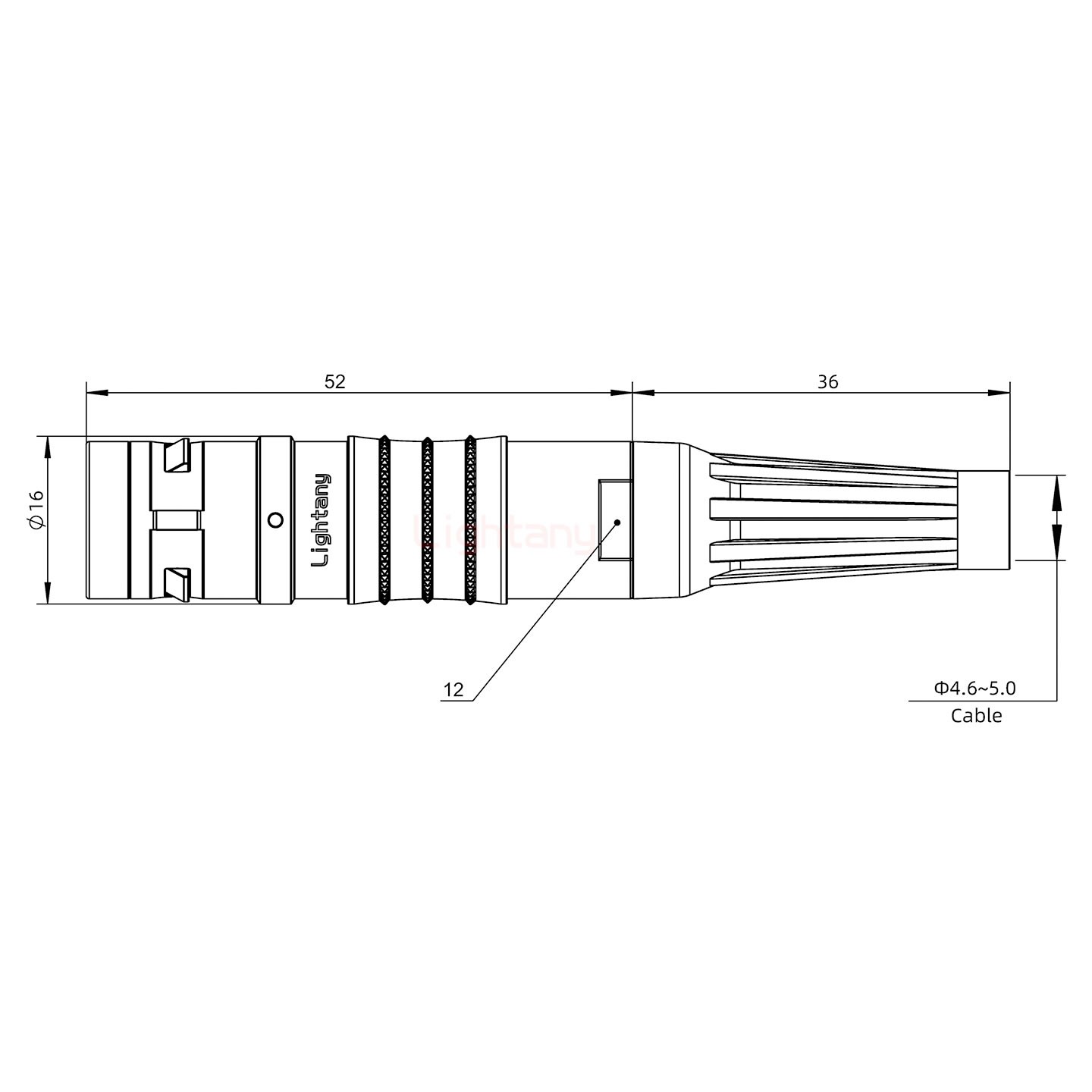 FGG.2K.007.CLAC50Z推拉自鎖帶護(hù)套直式插頭
