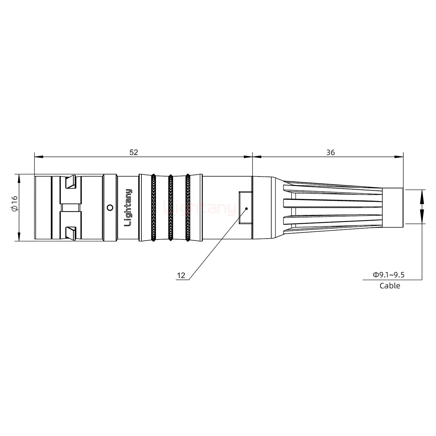 FGG.2K.018.CLAK95Z推拉自鎖帶護套直式插頭